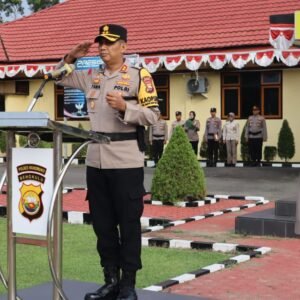 Adakan Upacara Korp Raport 35 Personel Polres Mukomuko Naik Pangkat