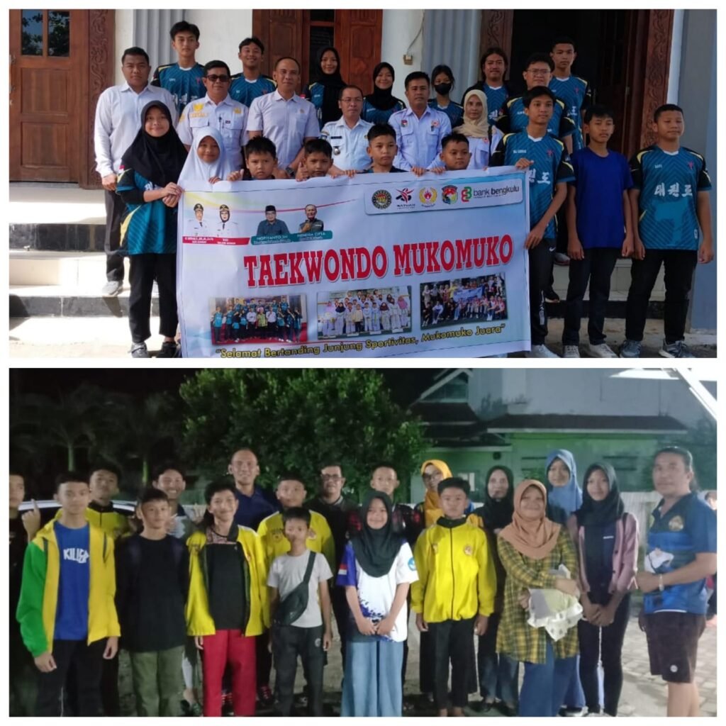 Bupati Mukomuko H Sapuan Lepas Kontingen Atlet Taekwondo Dan Forki Untuk Mengikuti Kejuaraan Di Bengkulu