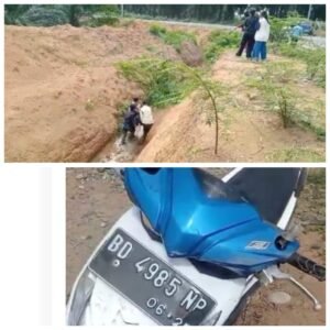 Diduga Akibat Laka Tunggal Pengurus Masjid Desa Tanah Harapan di Temukan Meninggal Dunia