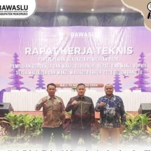 “Badan Pengawas Pemilihan Umum Kabupaten Mukomuko Ikuti Rakernis Penyelesaian Sengketa Pemilihan di Denpasar”