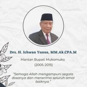 Mantan Bupati Mukomuko, H. Ichwan Yunus, Berpulang pada Usia 85 Tahun