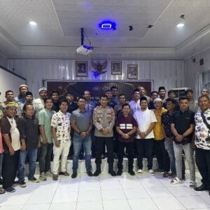 Polres Mukomuko dan Insan Pers Gelar Buka Puasa Bersama, Ikuti Zoom Meeting dengan Mabes Polri