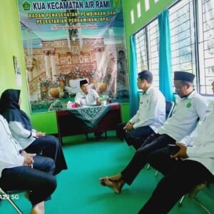 Rapat Koordinasi KUA Kecamatan Air Rami Bahas Agenda Padat Mendatang