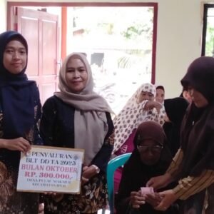 Pemdes Pulau Makmur Salurkan BLT DD Bulan Oktober 2025