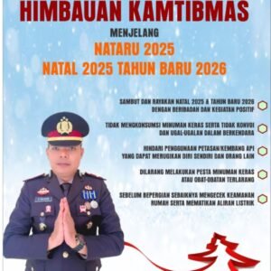 Jelang Nataru 2025–2026, Kapolsek Sungai Rumbai Imbau Warga Jaga Kamtibmas