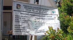 Minim Transparansi, Pembangunan Posyandu Teluk Bakung Tuai Dugaan Penyimpangan