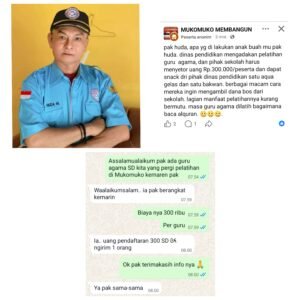 DPW PROGIB Bengkulu Soroti Dugaan Pungli Pelatihan Guru di Mukomuko