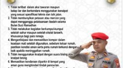Polsek Sungai Rumbai Keluarkan Imbauan Kamtibmas Selama Ramadhan 1447 H