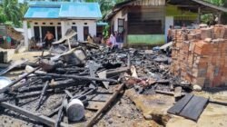 Warung Milik Warga Air Bikuk Ludes Terbakar, Penyebab Masih Diselidiki