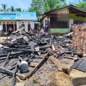 Warung Milik Warga Air Bikuk Ludes Terbakar, Penyebab Masih Diselidiki