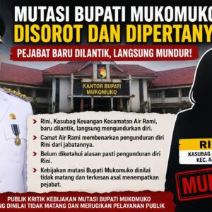 Belum Lama Dilantik, Kasubag Keuangan Air Rami Mundur, Bukti Mutasi Pemkab Tak Matang?