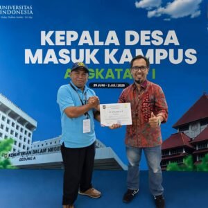 Kades Pulai Payung Masuk 17 Terbaik Nasional dalam Program Kepala Desa Masuk Kampus di Universitas Indonesia