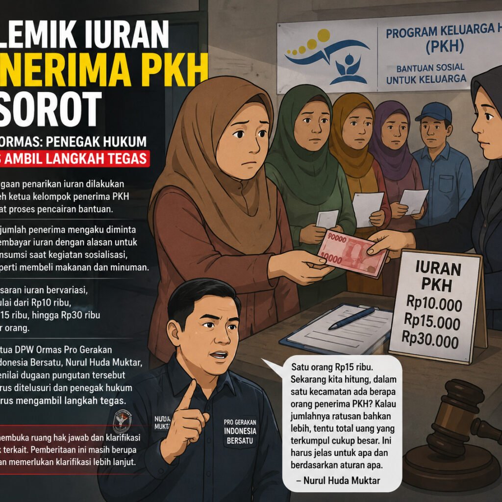 Polemik Iuran Penerima PKH Disorot, Ketua Ormas Progib: Penegak Hukum Harus Ambil Langkah Tegas
