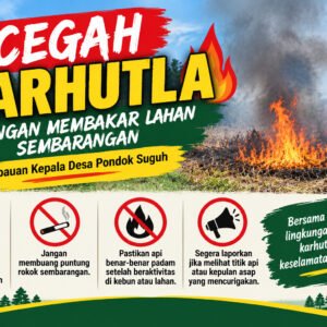 Cegah Karhutla, Kades Pondok Suguh Imbau Warga Tidak Membakar Lahan